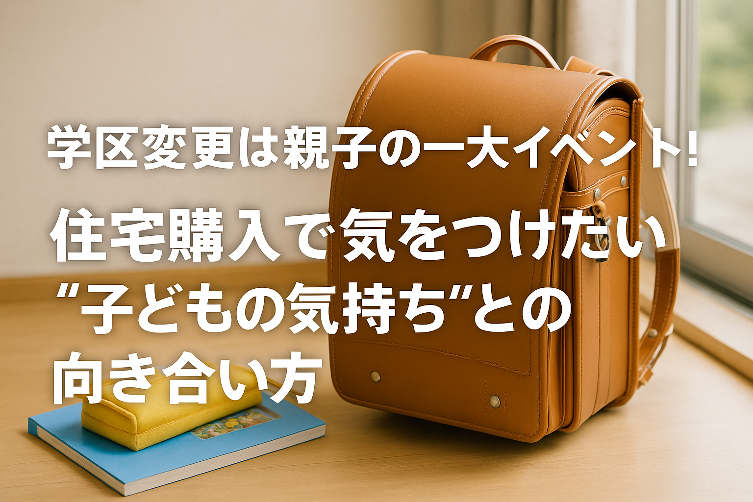 学区変更は親子の一大イベント！住宅購入で気をつけたい“子どもの気持ち”との向き合い方