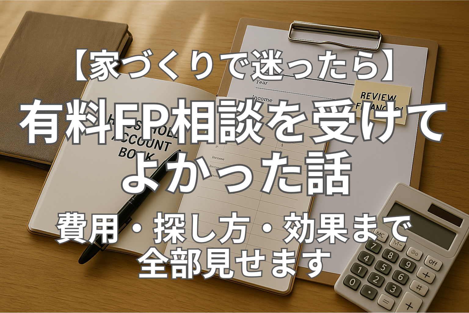 【家づくりで迷ったら】有料FP相談を受けてよかった話（費用・探し方・効果まで全部見せます）